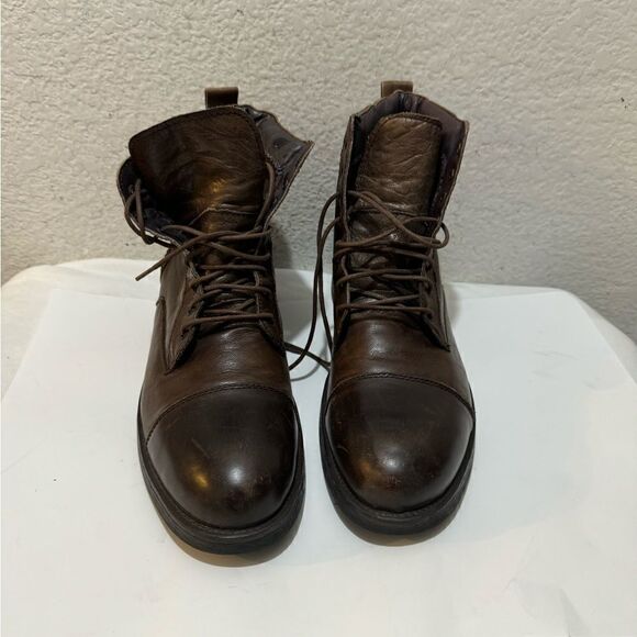 J. Murphy By Johnston & Murphy Mens Size 12 Ankle Boots Brown Leather - Picture 7 of 13